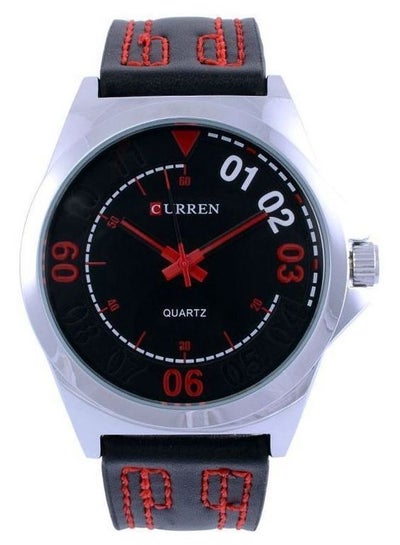 Buy men Leather Analog Quartz Watch 8153BB in UAE