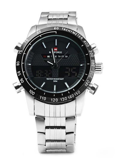 Buy men Stainless Steel Analog/Digital Watch NF-9024-W in UAE