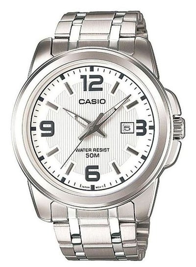 Buy Men's Enticer Analog Watch MTP1314D-7A - 45 mm - Silver in Egypt