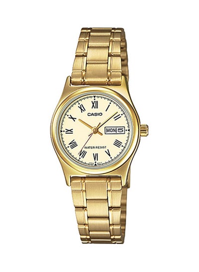 اشتري ساعة يد كوارتز بعقارب وسوار من الإستانلس ستيل طراز LTP-V006G-9BUDF - 26 مم - ذهبي men في السعودية