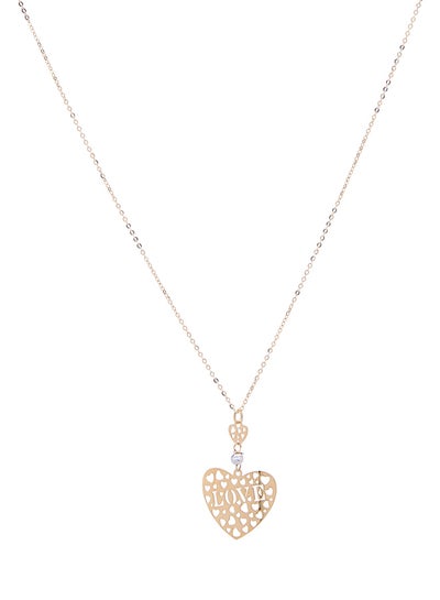 Tewiky Cute Heart Necklace Gold Heart Pendant Choker Necklaces