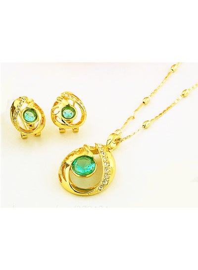 Buy Austrian Gem Stone With Jewelry Set in UAE