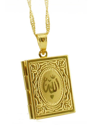 Buy Allah Symbol Koran Muslim Book Pendant in Saudi Arabia