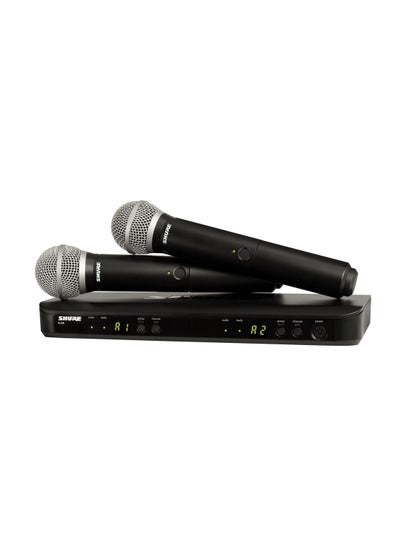 Buy Dual Handheld Wireless Microphone System BLX288UK/SM58X-K14 Black in UAE