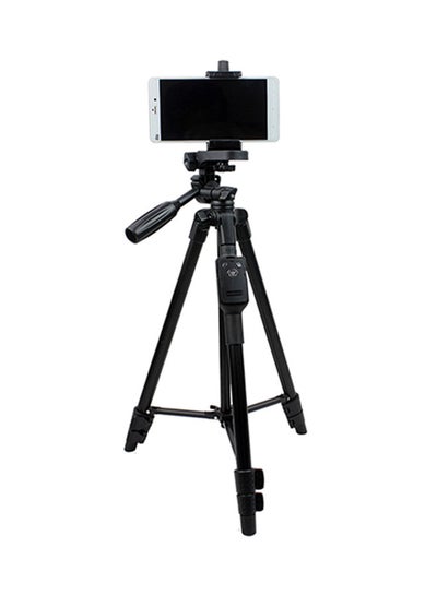 Buy Lightweight Aluminum Tripod With Bluetooth Shutter Black in Saudi Arabia