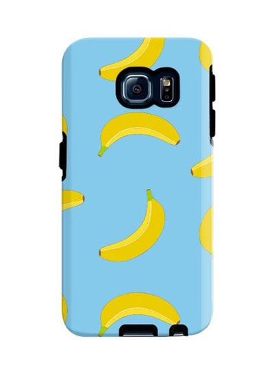 Buy Premium Dual Layer Tough Case Cover Matte Finish for Samsung Galaxy S6 Edge Rolling Bananas in UAE