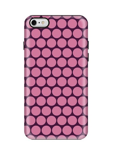 Buy Premium Dual Layer Tough Case Cover Matte Finish for iPhone 6 Plus/6s Plus Purple Honeycombs in UAE