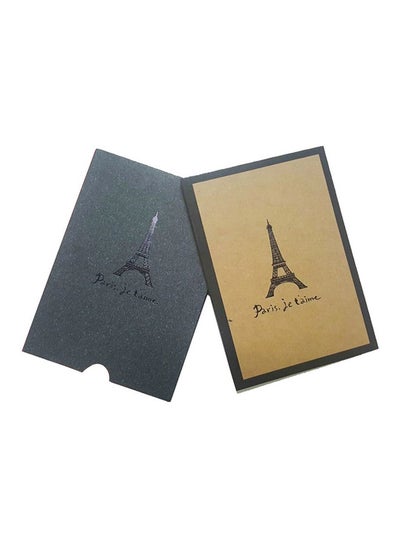 Buy Paris Eiffel Tower Creative Self-adhesive Photo A5 Album Black in UAE