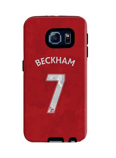 Buy Premium Dual Layer Tough Case Cover Matte Finish for Samsung Galaxy S6 Beckham Jersey in UAE