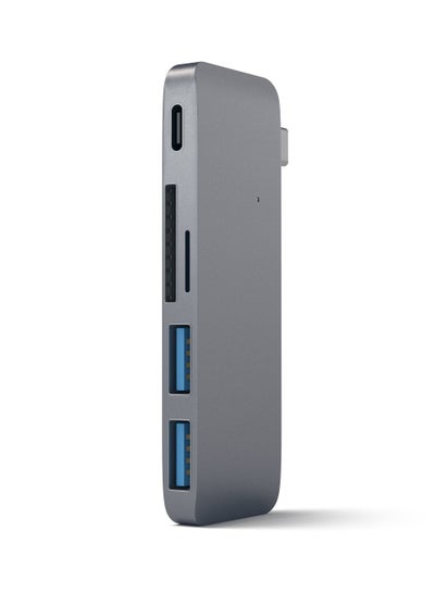 Buy Type-C USB Pass-Through Hub Space Grey in Saudi Arabia