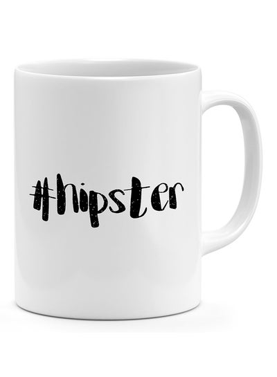 Buy Hashtag Hipster Coffee Mug White 11ounce in UAE