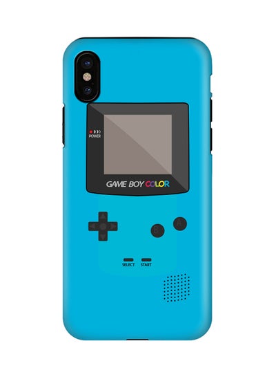 Polycarbonate Dual Layer Tough Case Cover Matte Finish For Apple Iphone X Gameboy Color Blue Price In Uae Noon Uae Kanbkam