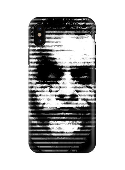 Buy Polycarbonate Dual Layer Tough Case Cover Matte Finish For Apple iPhone X Joker in Saudi Arabia
