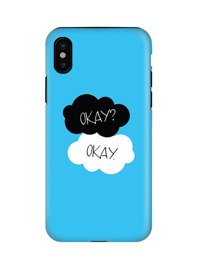 Buy Polycarbonate Dual Layer Tough Case Cover Matte Finish For Apple iPhone X Okay Okay in UAE