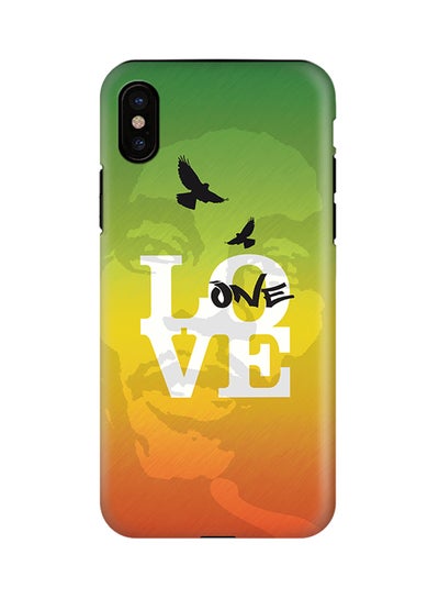 Buy Polycarbonate Dual Layer Tough Case Cover Matte Finish For Apple iPhone X One Love in UAE