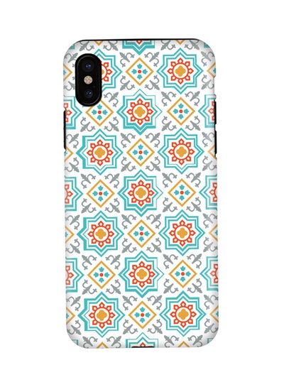 Buy Dual Layer Tough Case Cover Matte Finish For Apple iPhone X Moroccan Mosaic in UAE