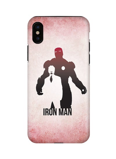 Buy Polycarbonate Dual Layer Tough Case Cover Matte Finish For Apple iPhone X Tony Stark vs Ironman in UAE