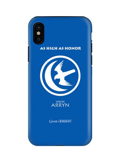 Buy Polycarbonate Dual Layer Tough Case Cover Matte Finish For Apple iPhone X GOT House Arryn in UAE