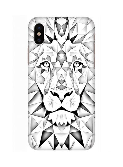 Buy Polycarbonate Slim Snap Case Cover Matte Finish For Apple iPhone X Poly Lion in Saudi Arabia