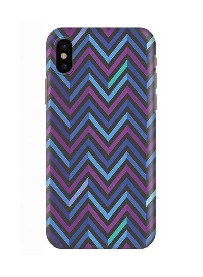 Buy Polycarbonate Slim Snap Case Cover Matte Finish For Apple iPhone X Deep Chevron in Saudi Arabia