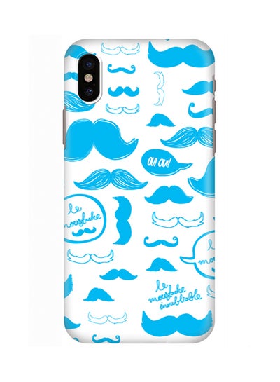 Buy Polycarbonate Slim Snap Case Cover Matte Finish For Apple iPhone X Le Moustache in UAE