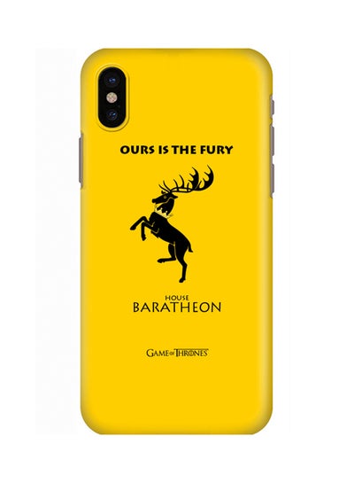 Buy Slim Snap Case Cover Matte Finish For Apple iPhone X GOT House Baratheon in UAE