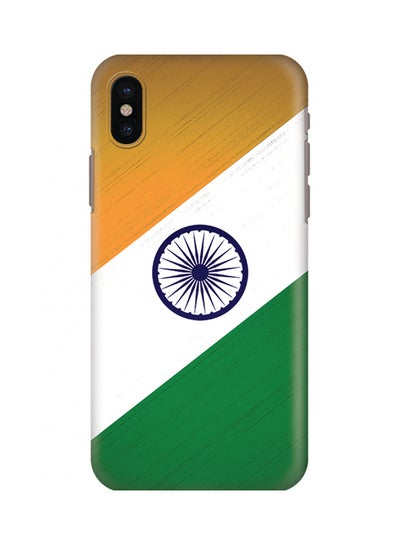 Buy Polycarbonate Slim Snap Case Cover Matte Finish For Apple iPhone X Flag of India in Saudi Arabia