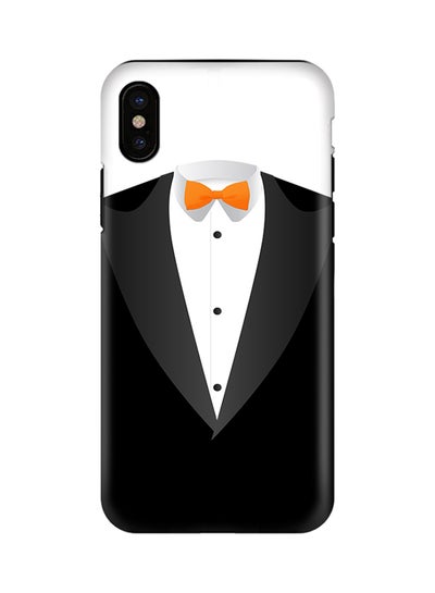 Buy Polycarbonate Dual Layer Tough Case Cover Matte Finish For Apple iPhone X The Tux in UAE