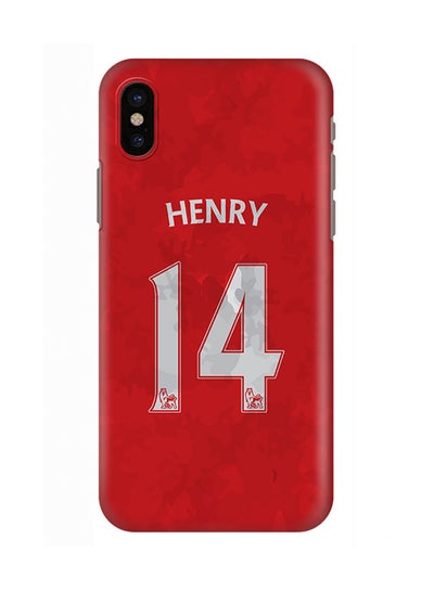 Buy Polycarbonate Slim Snap Case Cover Matte Finish For Apple iPhone X Henry Jersey in UAE