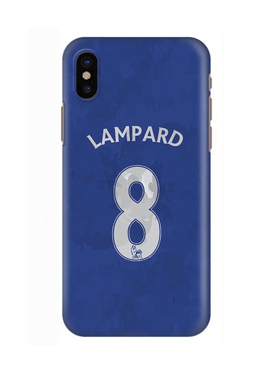 Buy Polycarbonate Slim Snap Case Cover Matte Finish For Apple iPhone X Lampard Jersey in UAE