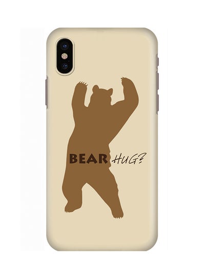 Buy Polycarbonate Slim Snap Case Cover Matte Finish For Apple iPhone X Bear Hug in Saudi Arabia