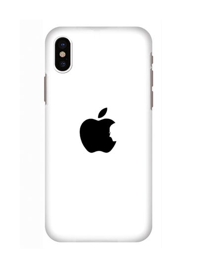 Buy Polycarbonate Slim Snap Case Cover Matte Finish For Apple iPhone X Steve's Apple White in UAE