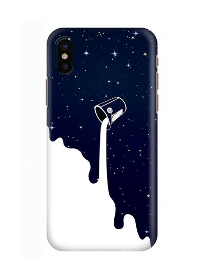 Buy Polycarbonate Slim Snap Case Cover Matte Finish For Apple iPhone X Milky Way in Saudi Arabia