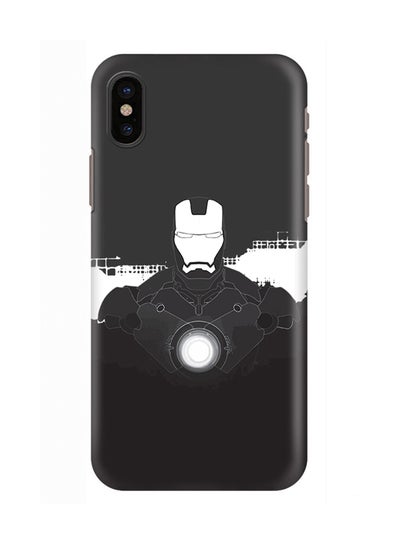 Buy Polycarbonate Slim Snap Case Cover Matte Finish For Apple iPhone X Iron Man Beam in UAE