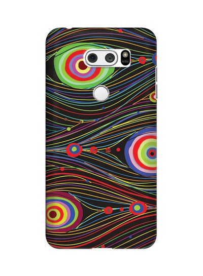 Buy Polycarbonate Slim Snap Case Cover Matte Finish For LG V30 Peacock Eyes in UAE