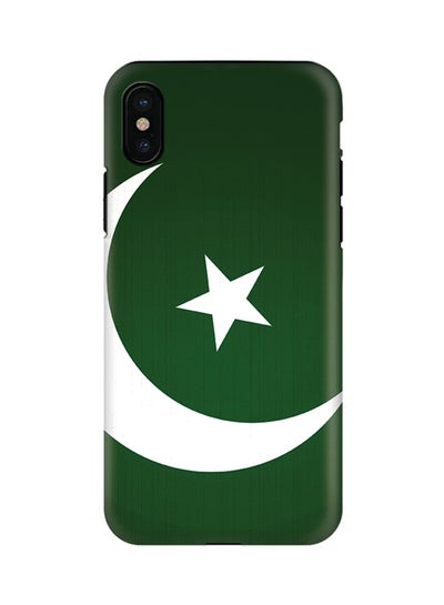 Buy Polycarbonate Dual Layer Tough Case Cover Matte Finish For Apple iPhone X Flag of Pakistan in UAE