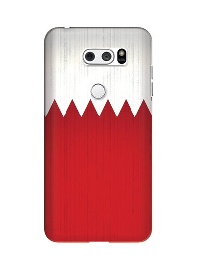 Buy Polycarbonate Slim Snap Case Cover Matte Finish For LG V30 Flag of Bahrain in UAE