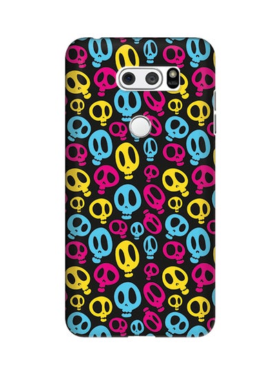 Buy Polycarbonate Slim Snap Case Cover Matte Finish For LG V30 Crazy Skulls in UAE