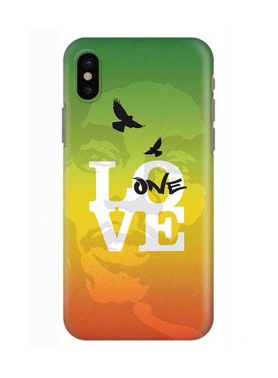 Buy Polycarbonate Slim Snap Case Cover Matte Finish For Apple iPhone X One Love in UAE