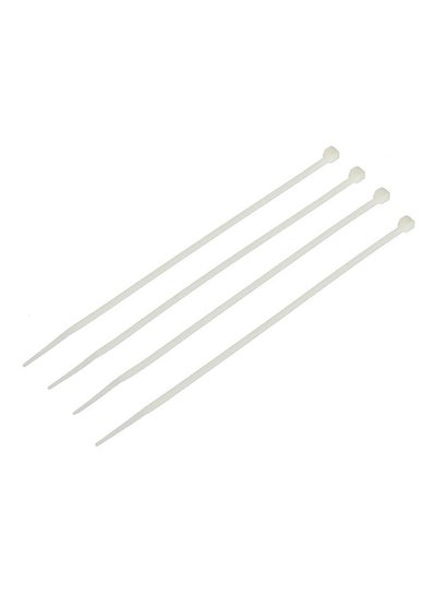 Buy 100-Pieces Cable Tie Bag White in UAE