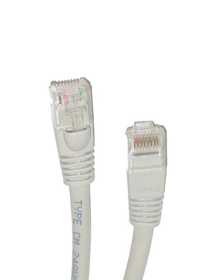 Buy RJ45 Cat 6 UTP Ethernet LAN ADSL Patch Cable Grey in Egypt