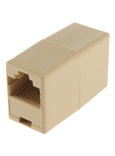 Buy RJ45 Ethernet Cable Coupler Beige in Egypt