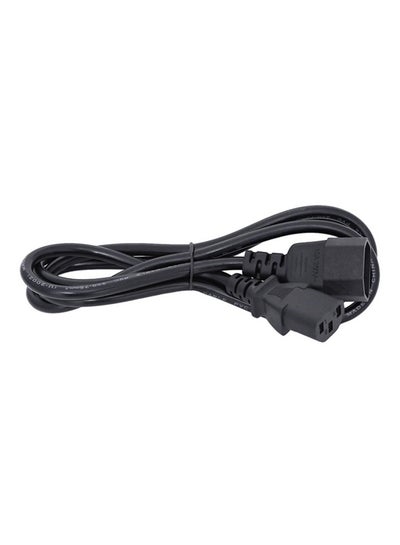 Buy C13-c14 Male To Female UPS Cable Black in UAE