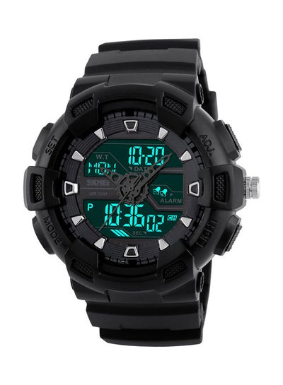 Buy men Water Resistant Analog-Digital Watch SK1189-BK in UAE