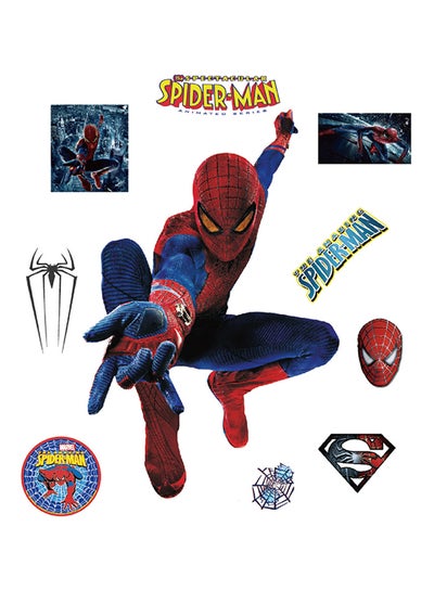 Buy Spiderman Removable Wall Sticker Multicolour 60 x 40cm in Saudi Arabia