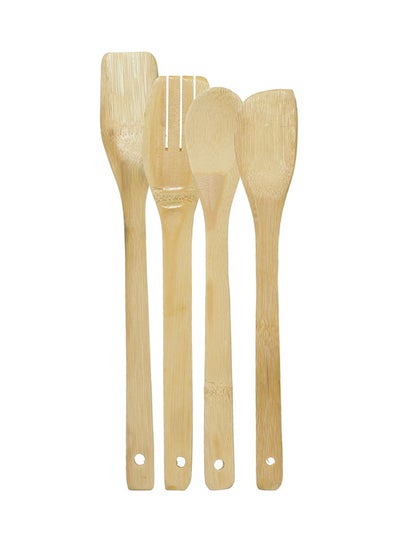 Buy Set Of 4 Spatulas Brown Standard in Saudi Arabia