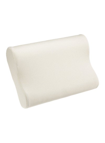 Buy Memory Foam Solid Pillow Memory Foam White in UAE