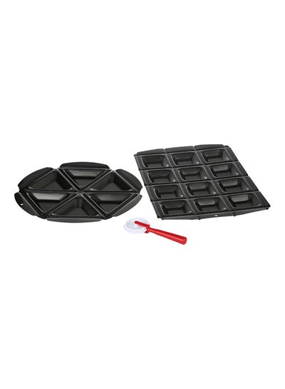 Buy 3-Piece Metal EZ Pocket Pan Black 0.8kg in Saudi Arabia