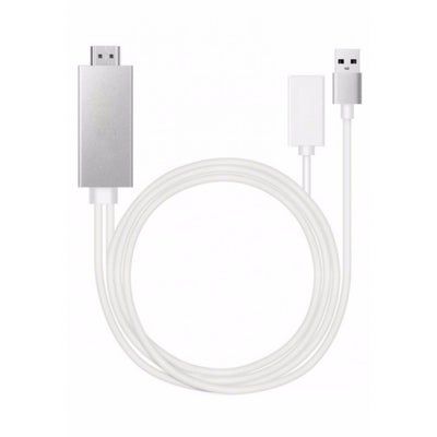 Buy 2-In-1 HDMI Cable Silver in Saudi Arabia