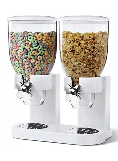 Buy Portfolio Corn Flakes Dispenser White/Silver standard in UAE